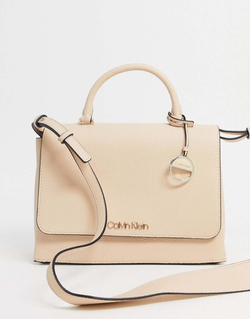 Calvin Klein top handle bag in light sand-Beige