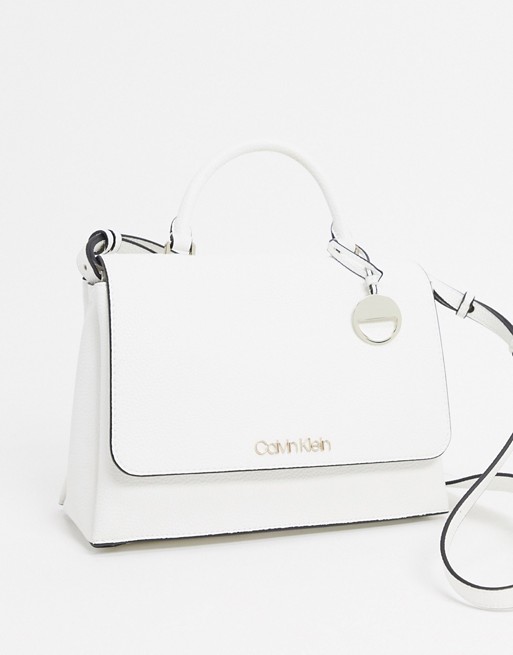 Calvin Klein top handle bag in white