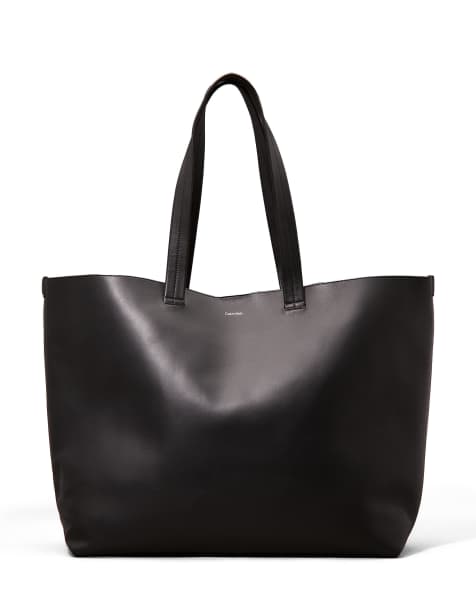 Calvin Klein - Tote bag en cuir - Noir Ck - view 1