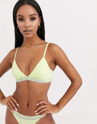 calvin klein triangle unlined bra