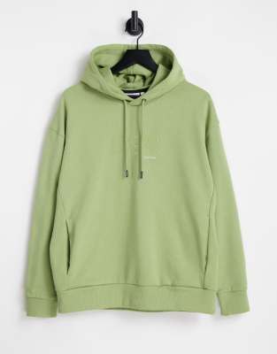 calvin klein green hoodie