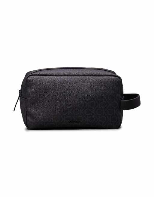 Calvin Klein - Trousse de toilette avec logo monogramme - Noir