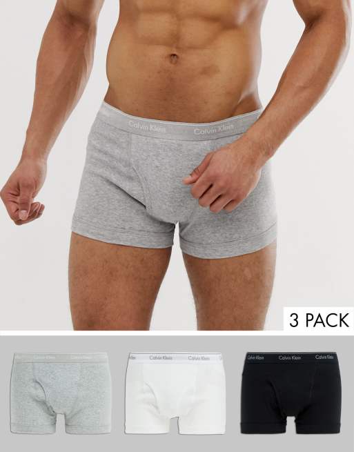 Calvin Klein 3 pack cotton classic boxer briefs in multi