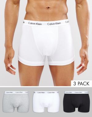 Calvin Klein trunks 3 pack in cotton stretch