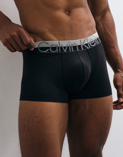 Calvin Klein trunks en microfibre brossée taille basse noir, 2 de 3