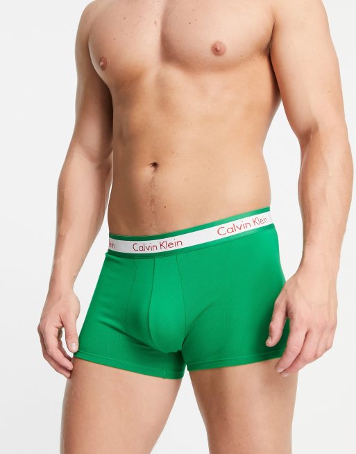 Calvin Klein trunks in green