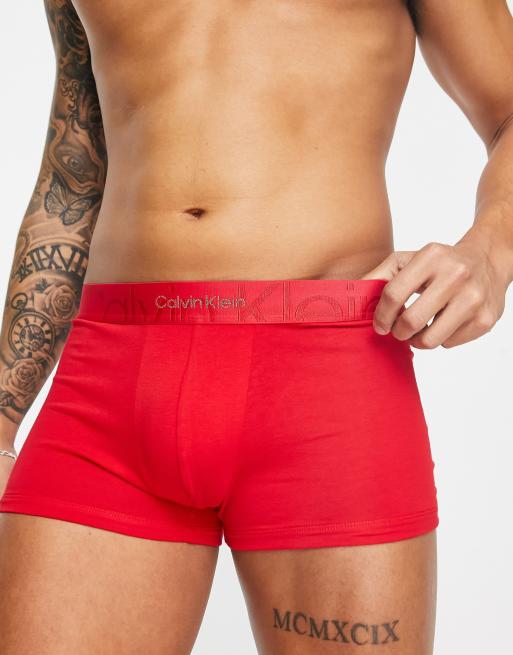Calvin Klein trunks in red
