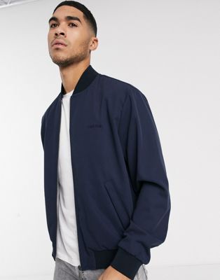 Calvin Klein twill bomber jacket-Navy