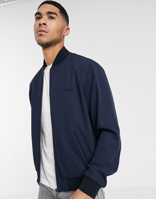 Calvin Klein twill bomber jacket