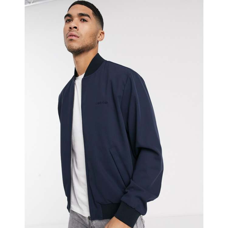 Calvin klein 2025 blue bomber jacket