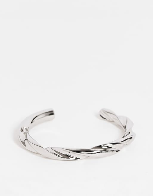 Calvin Klein twist bangle in silver