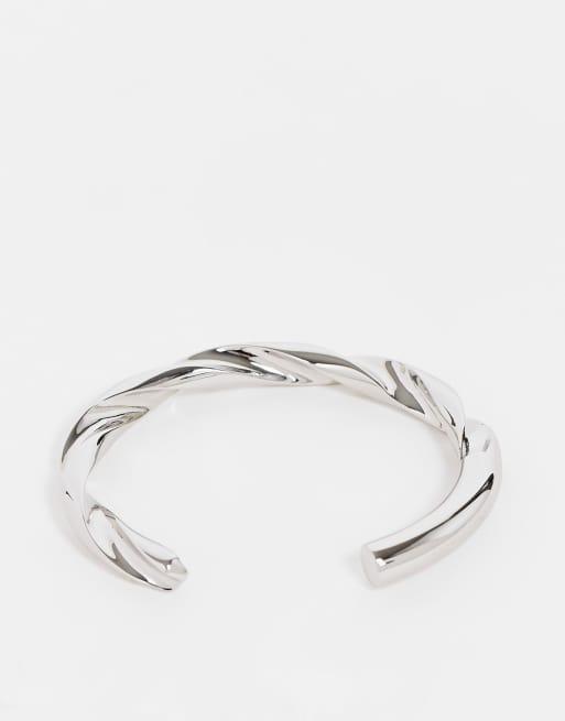 Calvin klein silver bangle sale