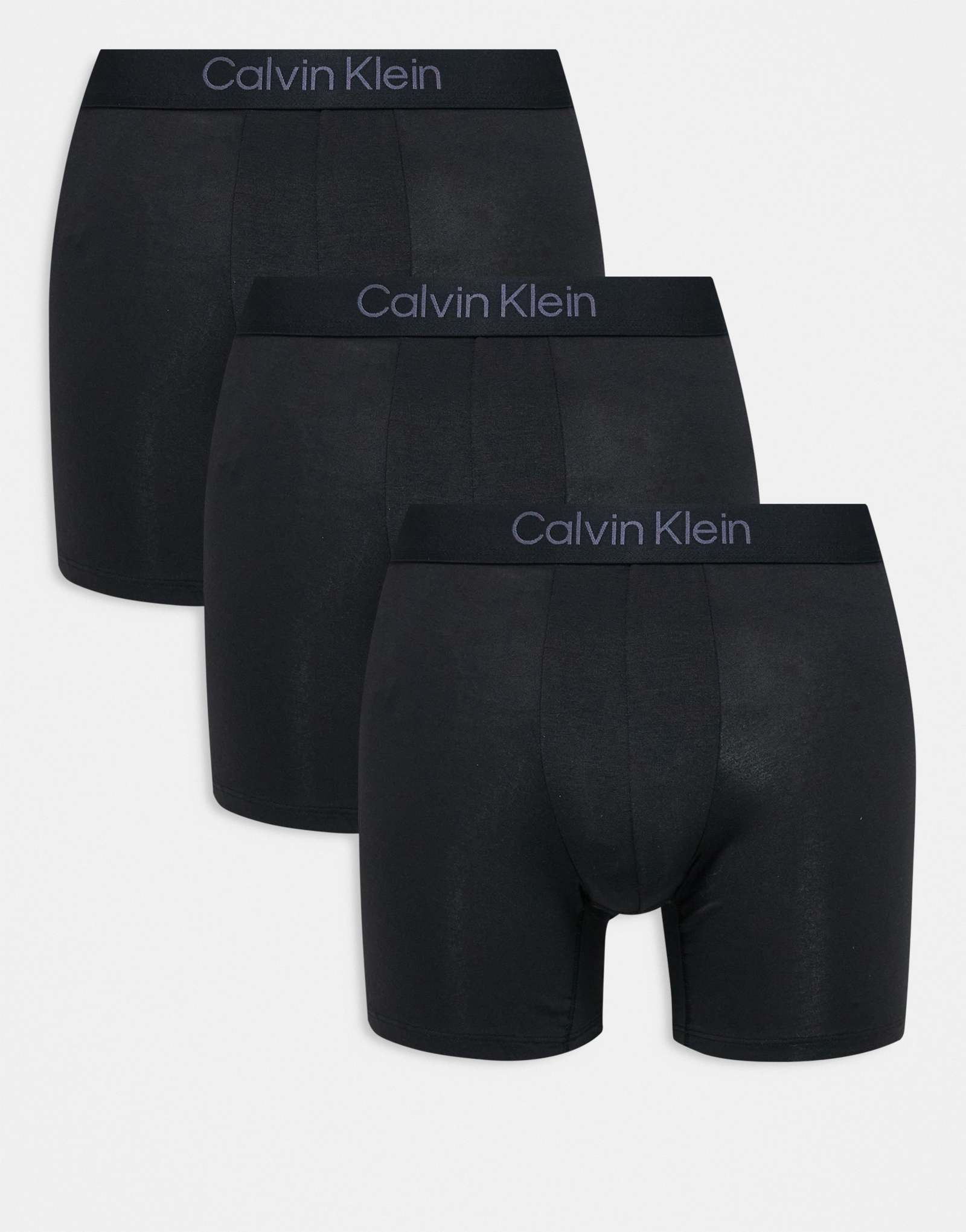 Трусы-боксеры Calvin Klein из ультрамягкого модала черного цвета, 3 упаковки