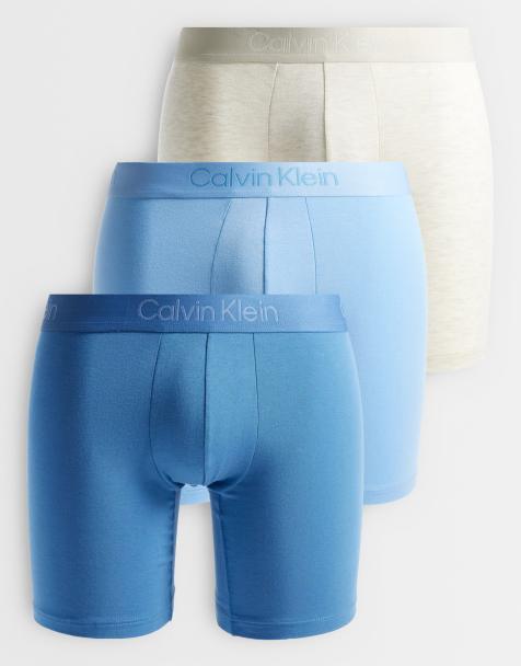 Calvin Klein Ultra Soft Modal 3-pack boxerkalsonger i beige/blå - view 1