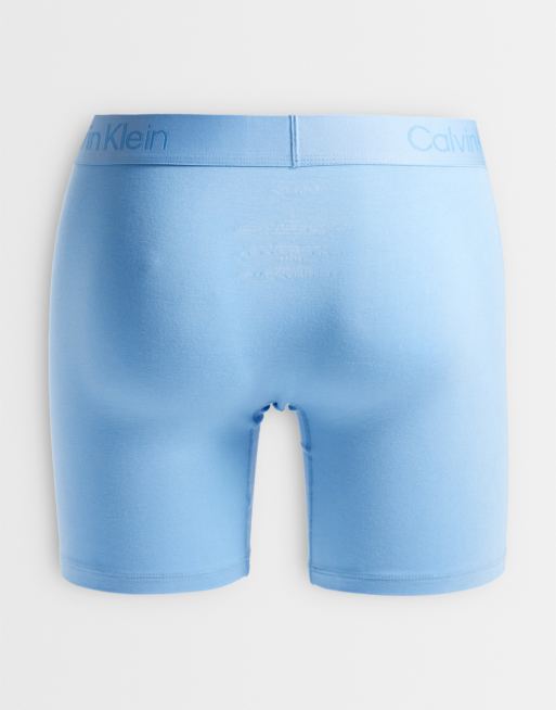 Calvin Klein Ultra Soft Modal 3er-Pack Boxer Briefs in Beige/Blau, 2 von 3