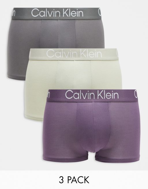 Calvin Klein - Ultra Soft Modern - Lot de 3 boxers - Multicolore