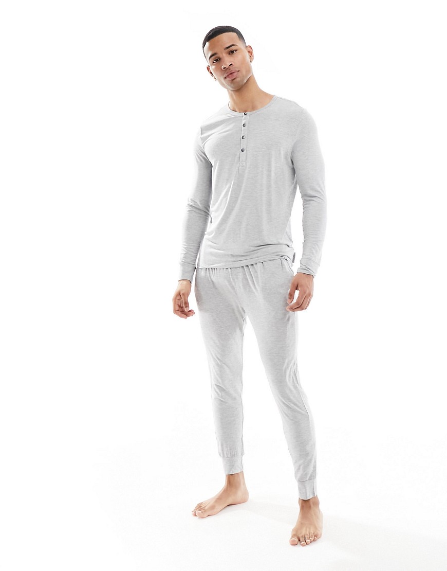 Calvin Klein ultra soft modern lounge joggers in grey heather