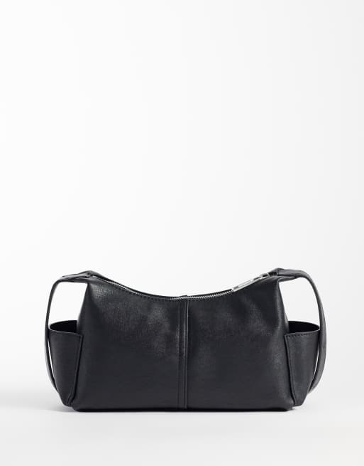 Calvin Klein – Umhängetasche in Schwarz mit Fächern und Monogramm-Logo, 4 von 4