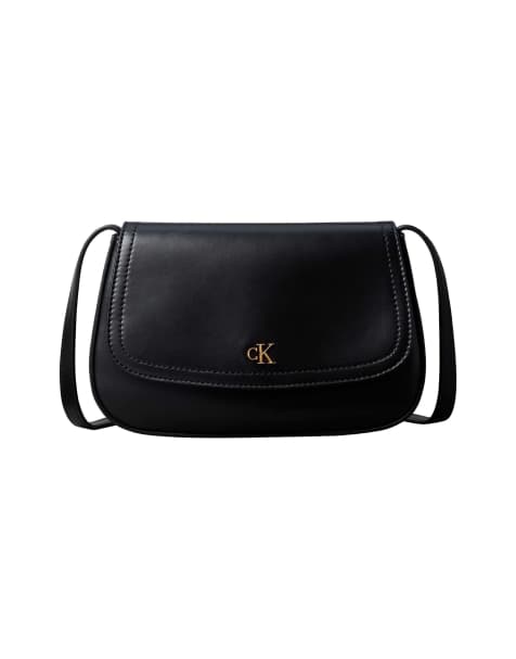 Calvin Klein – Umhängetasche mit Logo in Schwarz - view 1