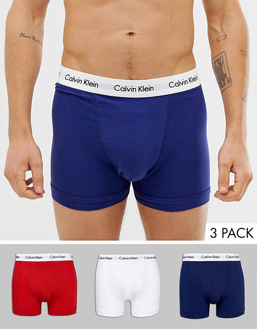 Calvin Klein – Unterhosen aus elastischer Baumwolle im 3er-Set