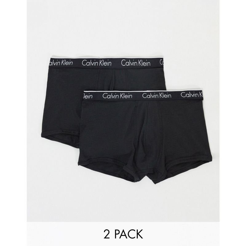 Calvin Klein – Unterhosen im 2er-Pack in Schwarz