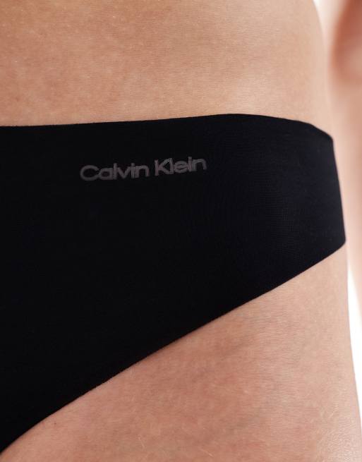 Calvin Klein - Usynlig og sort G-streng i mikrofiber, 4 af 4