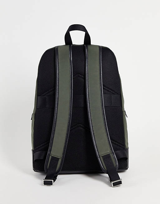 Calvin Klein utility canvas backpack in khaki