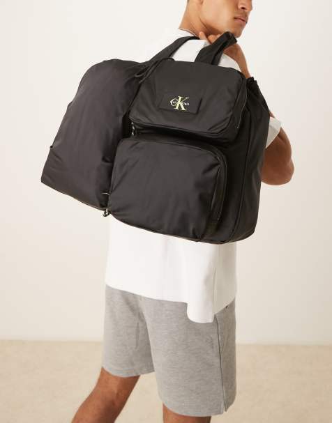 Calvin Klein utility tote in black - view 1