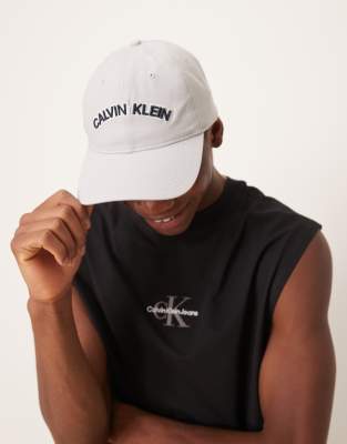 Calvin Klein Calvin Klein varsity logo cap in grey