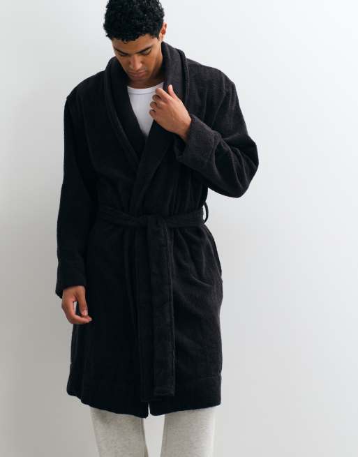 Calvin Klein vestaglia in cotone nera