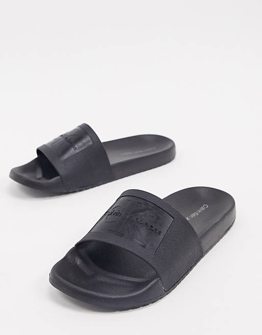 vincenzo jelly sliders in black by Calvin Klein, available on asos.com for $21.05 Shay Mitchell Shoes Exact Product 