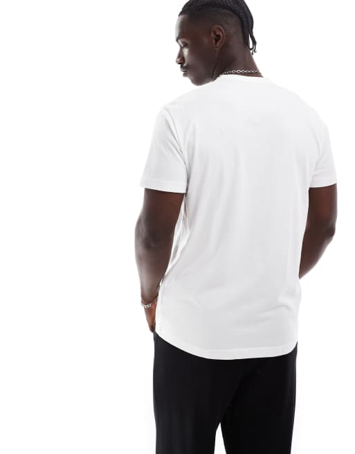 Calvin Klein – Vit, mysig t-shirt i bomull med broderad logga, 4 av 4