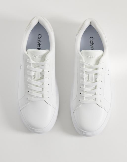 Calvin Klein – Vita, klassiska sneakers med kupad sula, 3 av 5