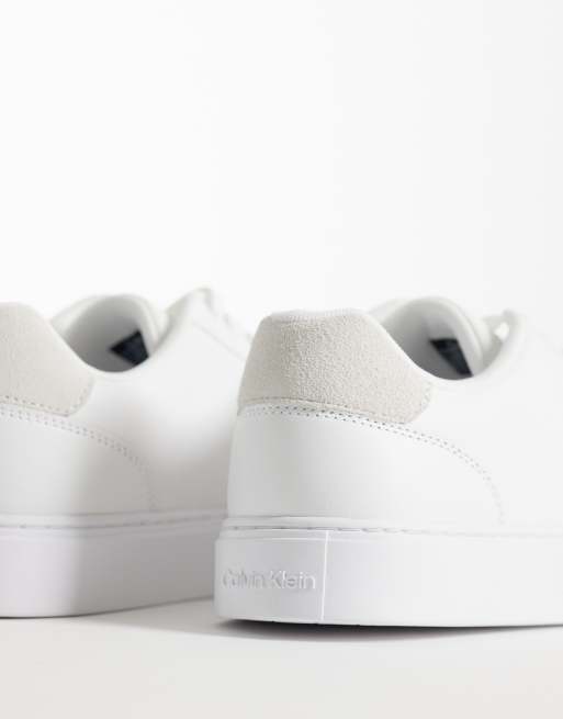 Calvin Klein – Vita, klassiska sneakers med kupad sula, 4 av 5