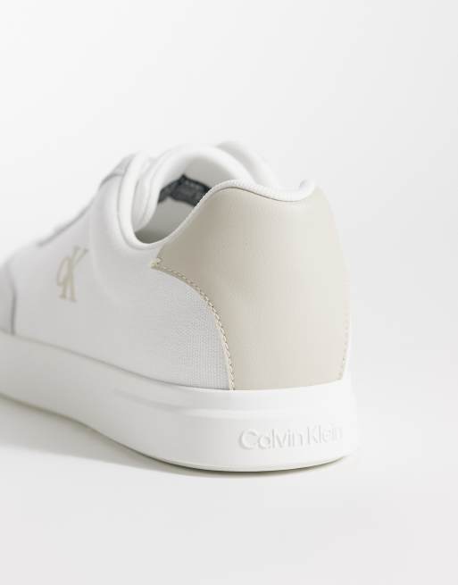 Calvin Klein – Vita sneakers med lågt skaft och kupad sula, 4 av 5