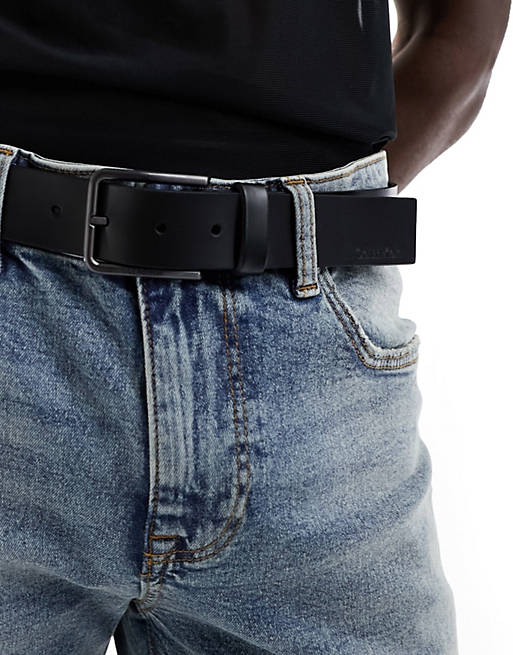 Calvin Klein warmth 35mm belt in dark grey | ASOS