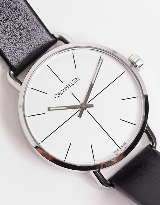 Calvin Klein watch with silver dial