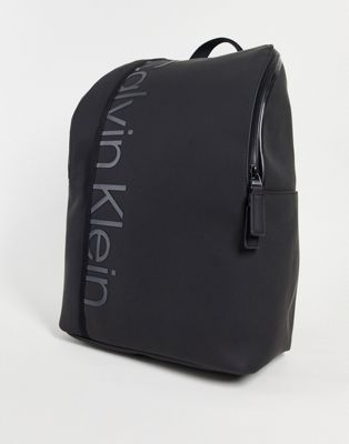 Calvin Klein waterpoof zip around backpack in black | ASOS