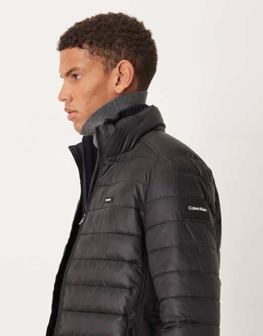 Calvin Klein – Wattierte Jacke in Schwarz, 4 von 5