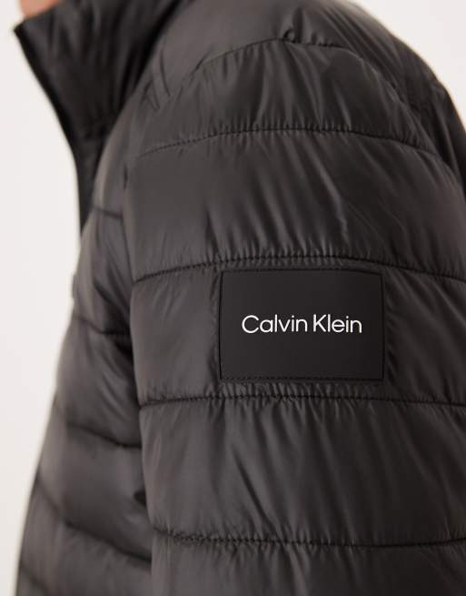 Calvin Klein – Wattierte Jacke in Schwarz, 5 von 5