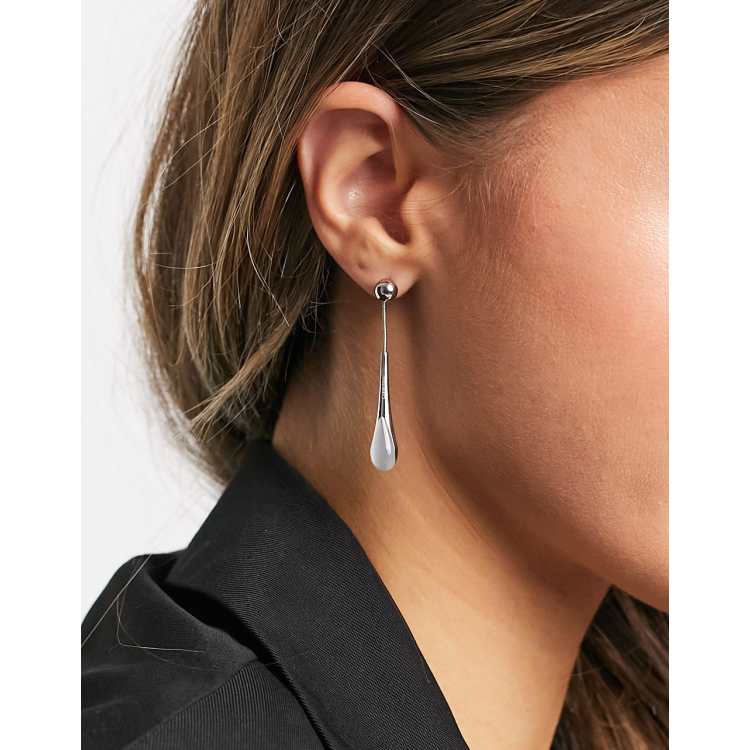 Calvin klein deals silver earrings