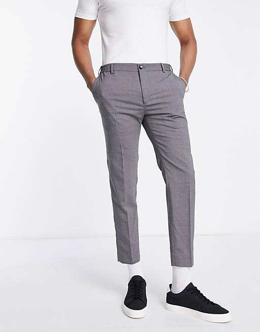 Slim wollen stretch pantalon Calvin Klein Heren Kleding Broeken & Jeans Broeken Pantalons Stretch Pantalons 