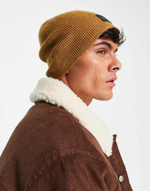 Calvin Klein wool beanie hat in tan | ASOS display picture 1