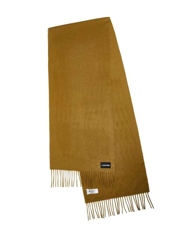 Calvin Klein wool scarf in tan