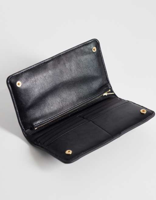 Calvin Klein woven passport holder in black, 2 of 4