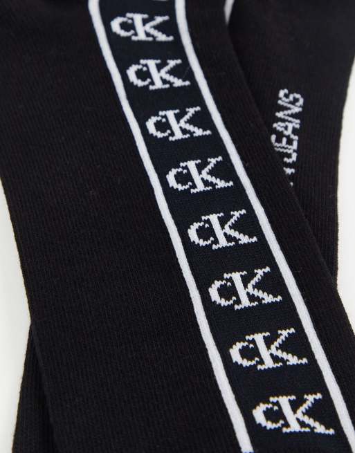 Calvin Klein – Zestaw 2 par czarno-szarych skarpetek stopek, 3 z 4