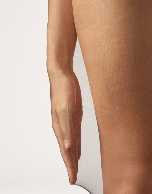 Calzedonia 20 denier sheer back seam tights in black, 3 of 5