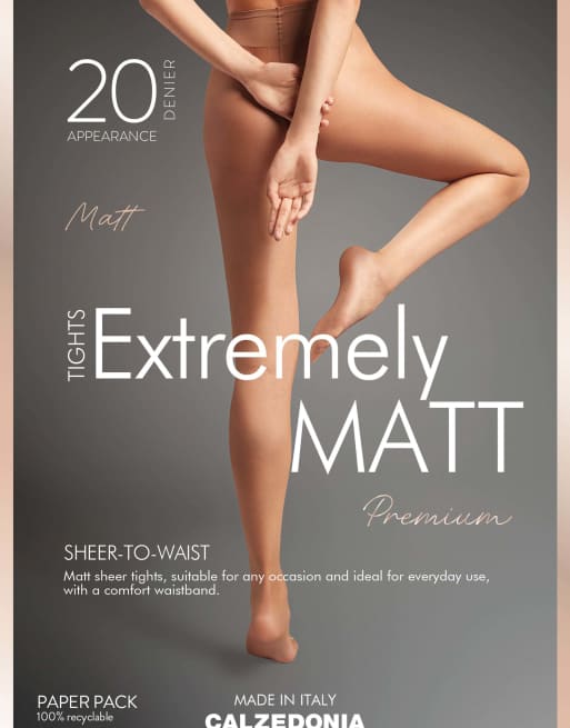 Calzedonia 20 denier sheer matt tights in mocha, 5 of 5