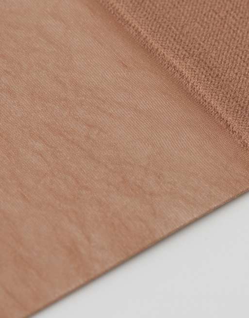 Calzedonia 20 denier sheer socks in beige caramel, 2 of 3
