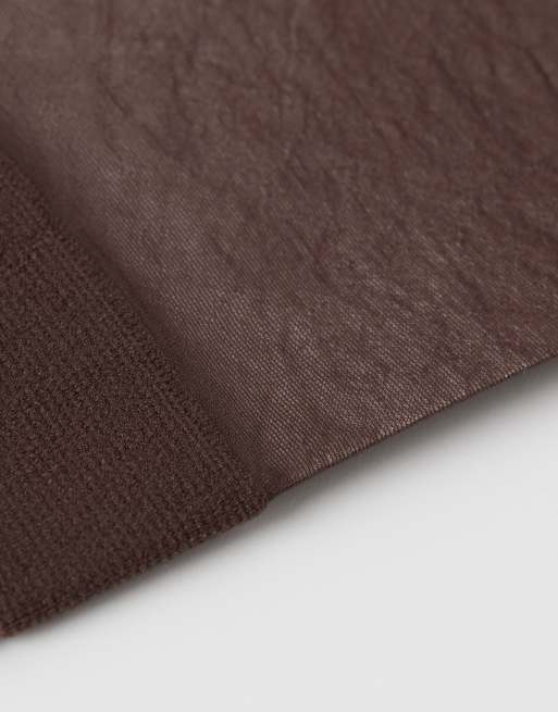 Calzedonia 20 denier sheer socks in mocha, 2 of 3